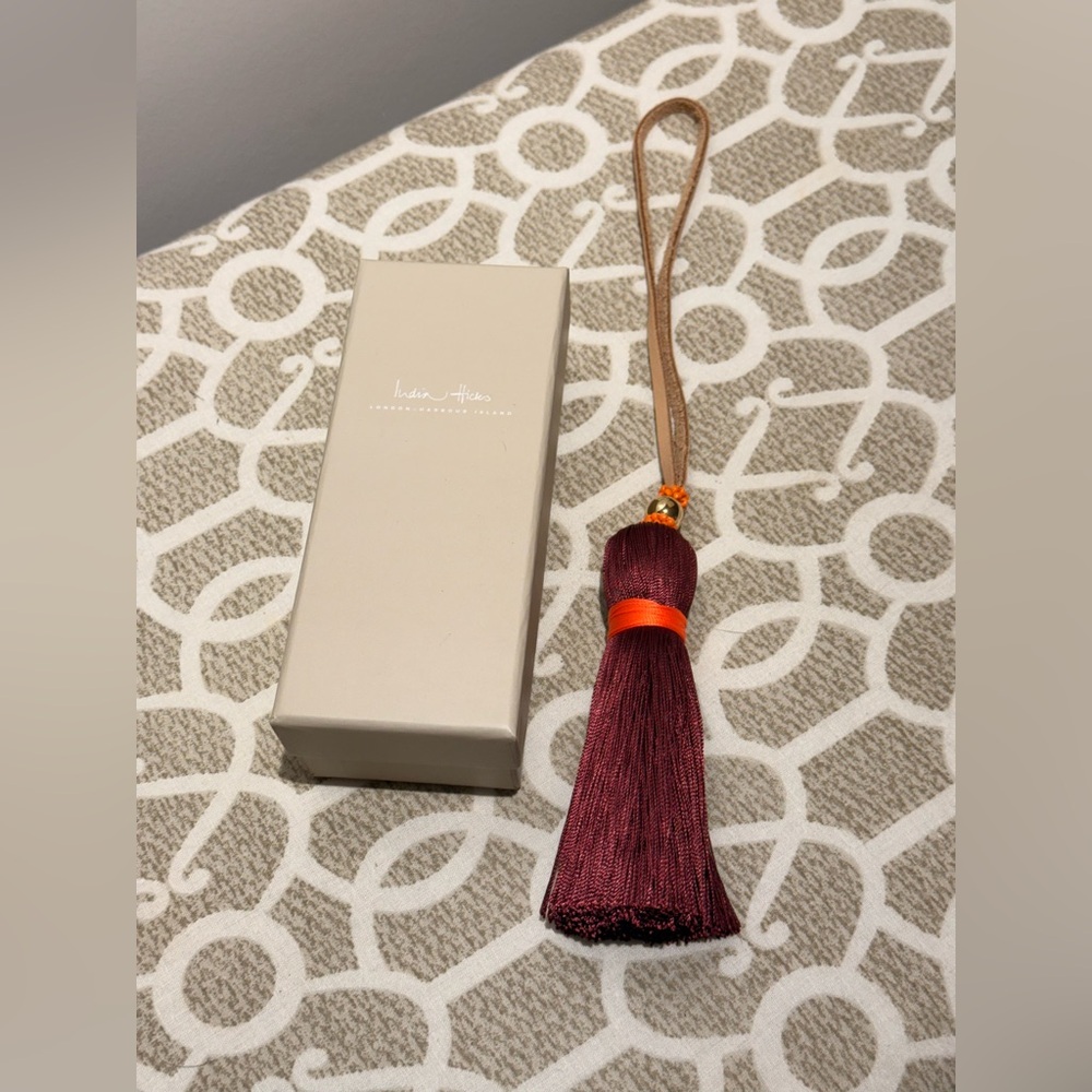 India Hicks Junkanoo Tassel Burgandy